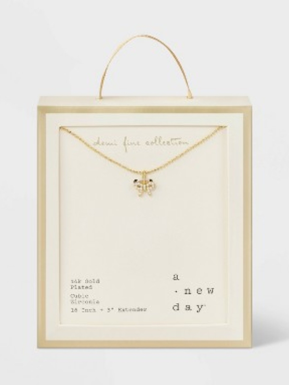 a new day Gold Bow Pendant Necklace - Gold